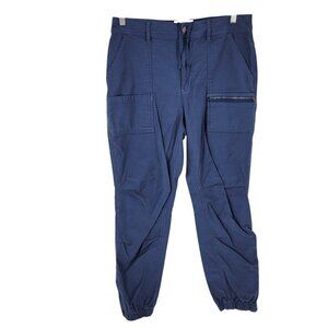 Blue Cargo Joggers 12 Utility Hiking Outdoor Pants Streetwear drawstring